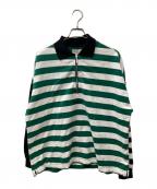SAINT MICHAELセントマイケル）の古着「24SS RUGGER SH」｜グリーン×ホワイト