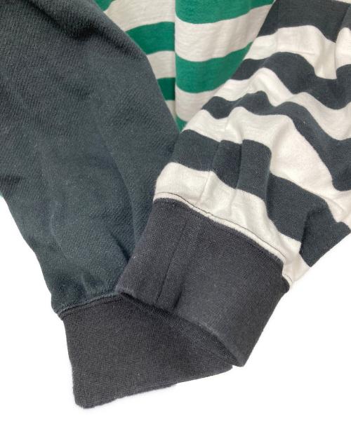 SAINT MICHAEL（セントマイケル）SAINT MICHAEL (セントマイケル) 24SS RUGGER SH グリーン×ホワイト サイズ:XLの古着・服飾アイテム