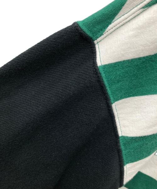 SAINT MICHAEL（セントマイケル）SAINT MICHAEL (セントマイケル) 24SS RUGGER SH グリーン×ホワイト サイズ:XLの古着・服飾アイテム