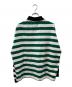 SAINT MICHAEL (セントマイケル) 24SS RUGGER SH グリーン×ホワイト サイズ:XL：16000円
