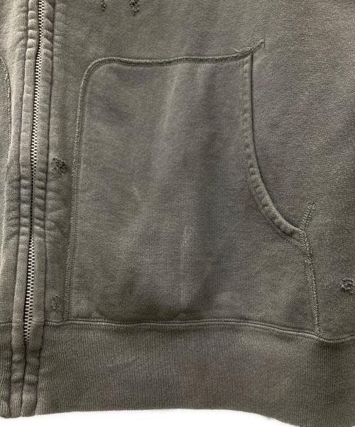 SAINT MICHAEL（セントマイケル）SAINT MICHAEL (セントマイケル) ZIP UP ジップアップスウェットブルゾン グレー サイズ:SIZE XLの古着・服飾アイテム