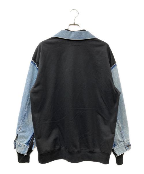 JUNYA WATANABE COMME des GARCONS（(ジュンヤワタナベ コムデギャルソン）JUNYA WATANABE COMME des GARCONS ((ジュンヤワタナベ コムデギャルソン) LEVI'S (リーバイス) DENIM JACKET ブルー×ブラック サイズ:SIZE Lの古着・服飾アイテム