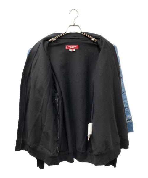 JUNYA WATANABE COMME des GARCONS（(ジュンヤワタナベ コムデギャルソン）JUNYA WATANABE COMME des GARCONS ((ジュンヤワタナベ コムデギャルソン) LEVI'S (リーバイス) DENIM JACKET ブルー×ブラック サイズ:SIZE Lの古着・服飾アイテム