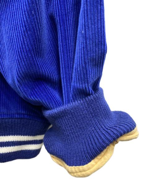 SAINT MICHAEL（セントマイケル）SAINT MICHAEL (セントマイケル) CORDUROY JACKET コーデュロイジャケット ブルー×ホワイト サイズ:Mの古着・服飾アイテム