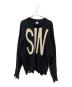 SAINT MICHAEL（セントマイケル）の古着「21AW WOOL SWTER ニット セーター」｜ブラック×ホワイト