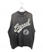 SAINT MICHAEL×Fear Of Godセントマイケル×フィア・オブ・ゴッド）の古着「FG LS TEE/SNT OF GOD」｜グレー×ホワイト