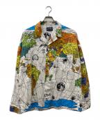 SAINT MICHAELセントマイケル）の古着「DW PAJAMA SH WORLD MAP」｜マルチカラー