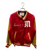 SAINT MICHAELセントマイケル）の古着「23ss VARSITY JACKET RED MICHAEL」｜レッド×イエロー
