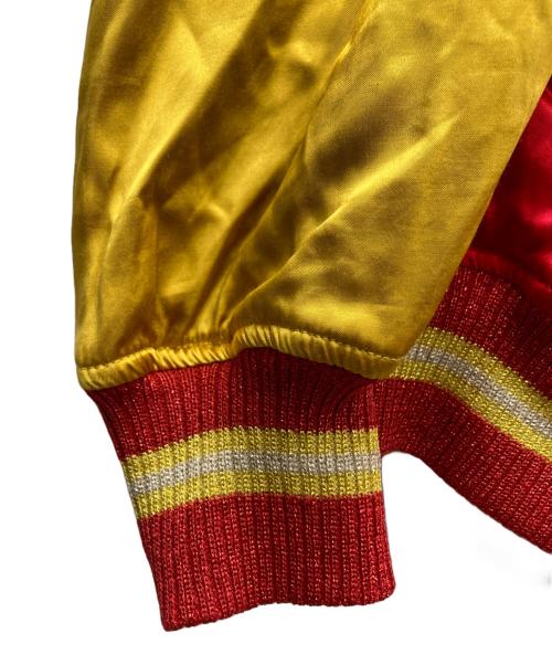 SAINT MICHAEL（セントマイケル）SAINT MICHAEL (セントマイケル) 23ss VARSITY JACKET RED MICHAEL レッド×イエロー サイズ:Mの古着・服飾アイテム