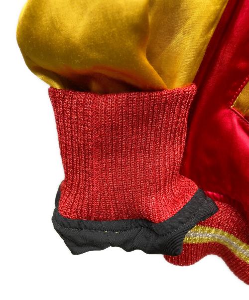 SAINT MICHAEL（セントマイケル）SAINT MICHAEL (セントマイケル) 23ss VARSITY JACKET RED MICHAEL レッド×イエロー サイズ:Mの古着・服飾アイテム