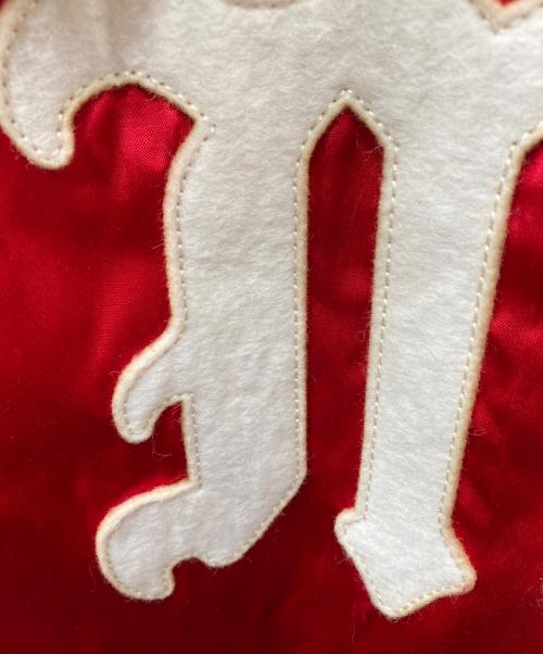 SAINT MICHAEL（セントマイケル）SAINT MICHAEL (セントマイケル) 23ss VARSITY JACKET RED MICHAEL レッド×イエロー サイズ:Mの古着・服飾アイテム