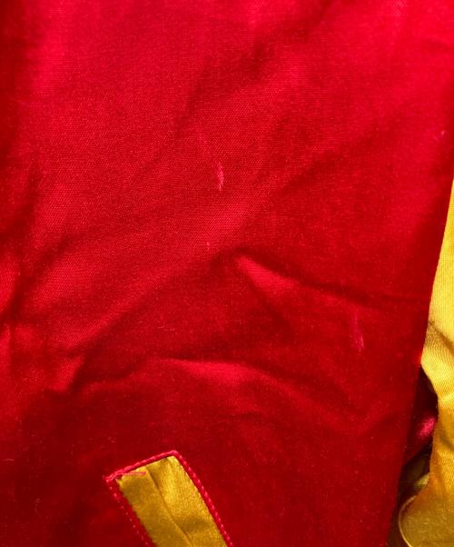 SAINT MICHAEL（セントマイケル）SAINT MICHAEL (セントマイケル) 23ss VARSITY JACKET RED MICHAEL レッド×イエロー サイズ:Mの古着・服飾アイテム