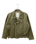 READYMADEレディメイド）の古着「MOTOR CYCLE JACKET」｜オリーブ