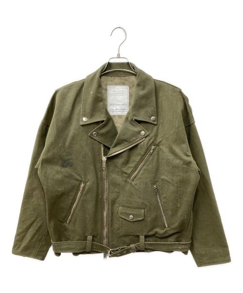 READYMADE（レディメイド）READYMADE (レディメイド) MOTOR CYCLE JACKET オリーブ サイズ:2の古着・服飾アイテム