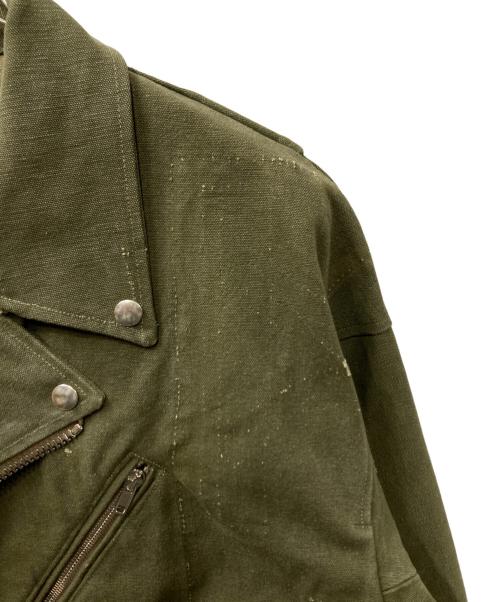 READYMADE（レディメイド）READYMADE (レディメイド) MOTOR CYCLE JACKET オリーブ サイズ:2の古着・服飾アイテム