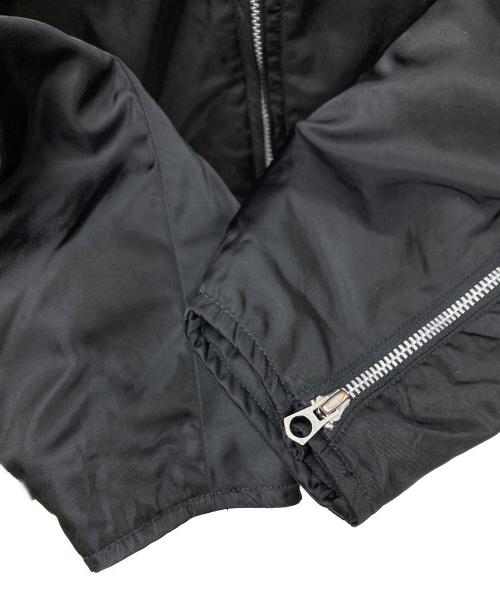 NEXUSVII（ネクサスセブン）NEXUSVII (ネクサスセブン) ナイロンダブルライダースジャケット ブラック サイズ:46の古着・服飾アイテム