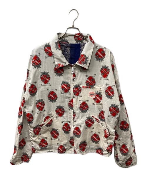 READYMADE（レディメイド）READYMADE (レディメイド) BOWWOW (バウワウ) MURO (ムロ) Reversible Jacket ホワイト×レッド サイズ:Lの古着・服飾アイテム