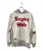 NEXUSVIIネクサスセブン）の古着「インサイドアウトプルオーバーパーカー」｜グレー×レッド