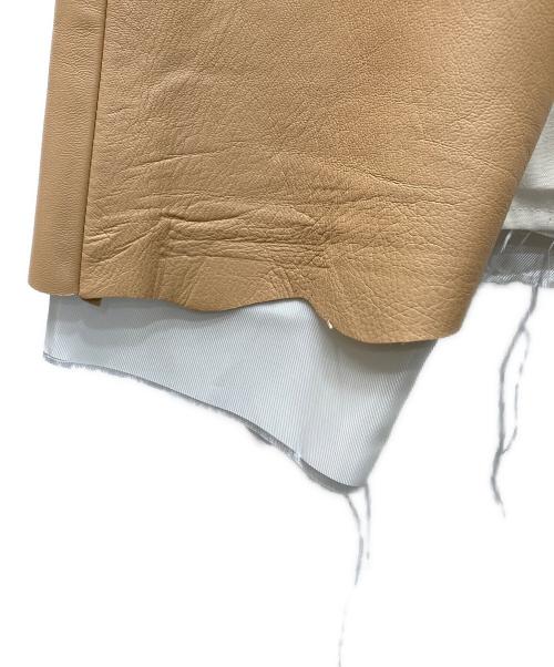 Midorikawa（ミドリカワ）Midorikawa (ミドリカワ) Docking Leather Blouson ベージュ サイズ:Freeの古着・服飾アイテム