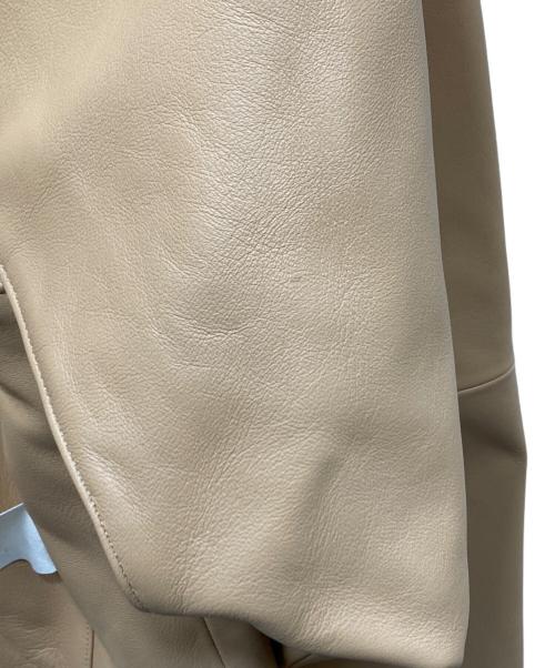 Midorikawa（ミドリカワ）Midorikawa (ミドリカワ) Docking Leather Blouson ベージュ サイズ:Freeの古着・服飾アイテム