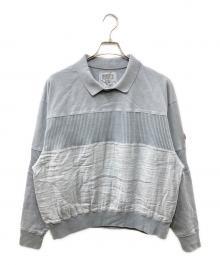 C.E（シーイー）の古着「OVERDYE COLLARED LIGHT CREW NECK」｜グレー