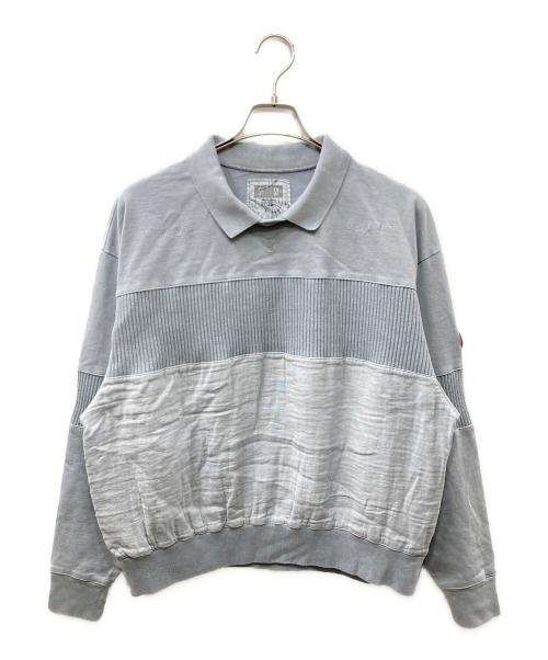 C.E（シーイー）C.E (シーイー キャブエンプト) OVERDYE COLLARED LIGHT CREW NECK グレー サイズ:Mの古着・服飾アイテム