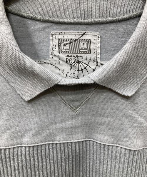 C.E（シーイー）C.E (シーイー キャブエンプト) OVERDYE COLLARED LIGHT CREW NECK グレー サイズ:Mの古着・服飾アイテム