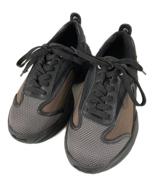 OAO（オーエーオー）OAO (オーエーオー) FABER ローカットスニーカー ブラック×グレー サイズ:SIZE 24cmの古着・服飾アイテム