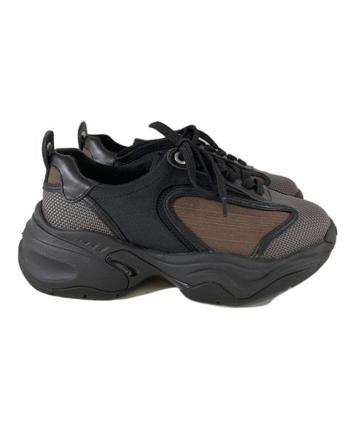 OAO（オーエーオー）OAO (オーエーオー) FABER ローカットスニーカー ブラック×グレー サイズ:SIZE 24cmの古着・服飾アイテム