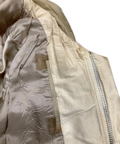 RICK OWENS（リックオウエンス）RICK OWENS (リックオウエンス) レザージャケット イエロー サイズ:36の古着・服飾アイテム