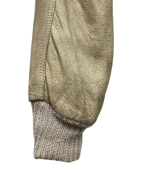 RICK OWENS（リックオウエンス）RICK OWENS (リックオウエンス) レザージャケット イエロー サイズ:36の古着・服飾アイテム