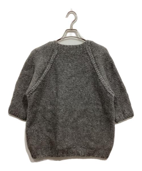 DRAWER（ドゥロワー）DRAWER (ドゥロワー) ウールモヘア半袖ニット グレー サイズ:1の古着・服飾アイテム