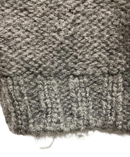 DRAWER（ドゥロワー）DRAWER (ドゥロワー) ウールモヘア半袖ニット グレー サイズ:1の古着・服飾アイテム