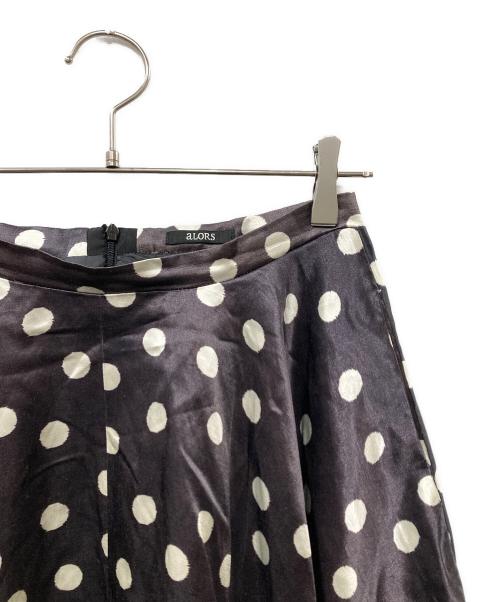 ALORS（アロー）ALORS (アロー) Jupe Cocinelle リネン混ドットロングスカート パープル サイズ:SIZE 1の古着・服飾アイテム