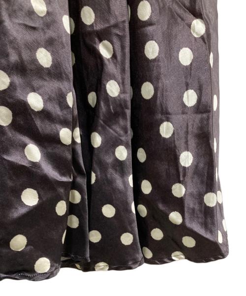 ALORS（アロー）ALORS (アロー) Jupe Cocinelle リネン混ドットロングスカート パープル サイズ:SIZE 1の古着・服飾アイテム