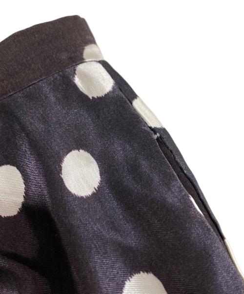 ALORS（アロー）ALORS (アロー) Jupe Cocinelle リネン混ドットロングスカート パープル サイズ:SIZE 1の古着・服飾アイテム