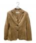 MaxMara（マックスマーラ）の古着「レザーテーラードジャケット」｜ブラウン
