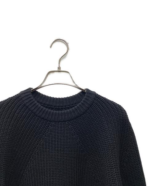 BATONER（バトナ―）BATONER (バトナ―) Women SIGNATURE CREW NECK ニット ブラック サイズ:1の古着・服飾アイテム