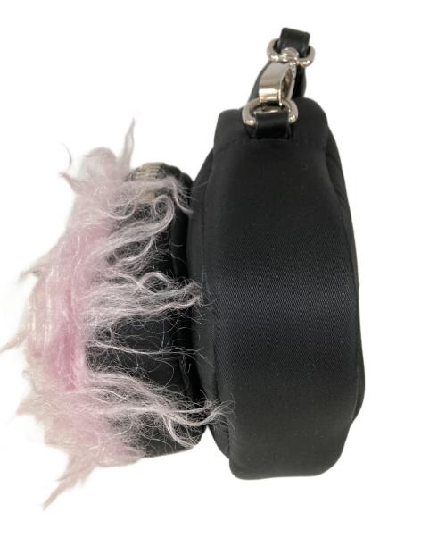 PRADA（プラダ）PRADA (プラダ) カーゴクラッチ ハンドバッグ ポーチ ブラック×ピンク サイズ:OneSizeの古着・服飾アイテム