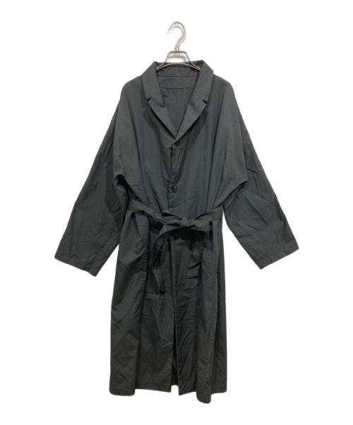 NIZYU KANO（ニジュウカノウ）NIZYU KANO (ニジュウカノウ) ローブコート ステンカラーコート グレー サイズ:Fの古着・服飾アイテム