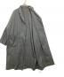 中古・古着 NIZYU KANO (ニジュウカノウ) ローブコート ステンカラーコート グレー サイズ:F：12000円