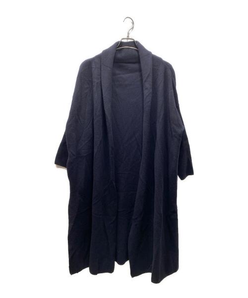 DEUXIEME CLASSE（ドゥーズィエム クラス）Deuxieme Classe (ドゥーズィエム クラス) スムースニットガウンコート ネイビー サイズ:FREEの古着・服飾アイテム