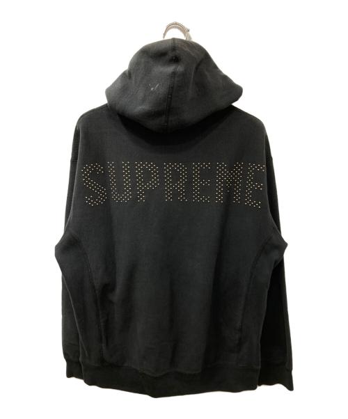 SUPREME（シュプリーム）Supreme (シュプリーム) 18SS Studded Hooded Sweatshirt ブラック×ゴールド サイズ:XLの古着・服飾アイテム