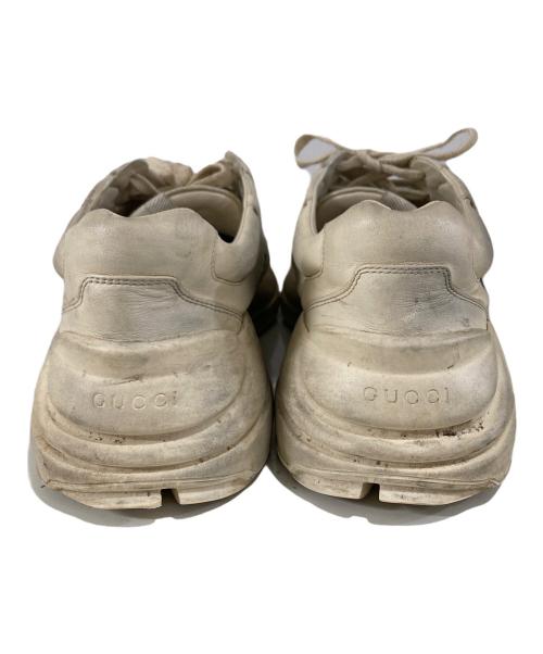 GUCCI（グッチ）GUCCI (グッチ) 19ss ライトン マウス プリントローカットスニーカー ホワイト サイズ:SIZE 7 1/2の古着・服飾アイテム