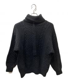 yokosakamoto（ヨウコサカモト）の古着「ケーブルニット」｜ブラック