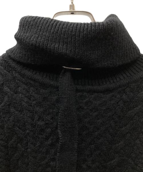 yokosakamoto（ヨウコサカモト）yokosakamoto (ヨウコサカモト) ケーブルニット ブラック サイズ:Fの古着・服飾アイテム