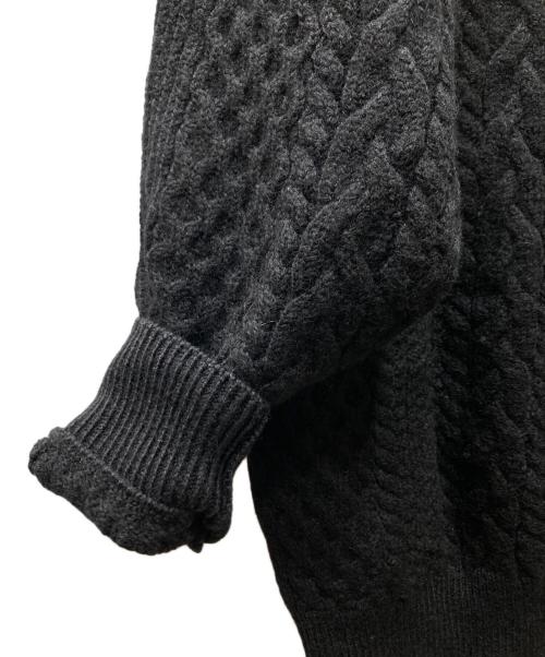 yokosakamoto（ヨウコサカモト）yokosakamoto (ヨウコサカモト) ケーブルニット ブラック サイズ:Fの古着・服飾アイテム