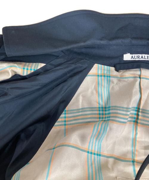 AURALEE（オーラリー）AURALEE (オーラリー) 20ss COTTON SILK GABARDINE LONG SOUTIEN COLLAR COAT ブラック サイズ:3の古着・服飾アイテム