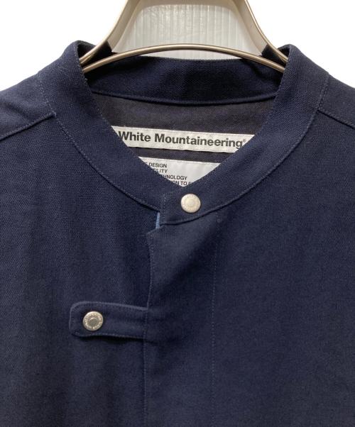WHITE MOUNTAINEERING（ホワイトマウンテ二アニング）WHITE MOUNTAINEERING (ホワイトマウンテ二アニング) VISCOSE MILITARY SMOCK SHIRT ネイビー サイズ:1の古着・服飾アイテム