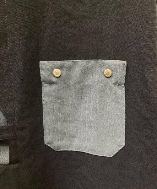 WHITE MOUNTAINEERING（ホワイトマウンテ二アニング）WHITE MOUNTAINEERING (ホワイトマウンテ二アニング) VISCOSE MILITARY SMOCK SHIRT ネイビー サイズ:1の古着・服飾アイテム